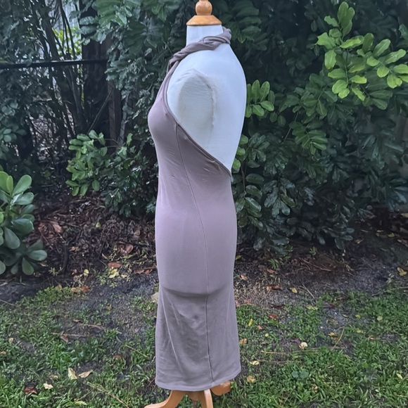 NBD Anju Midi Dress in Deep Taupe, size medium - Picture 11 of 11